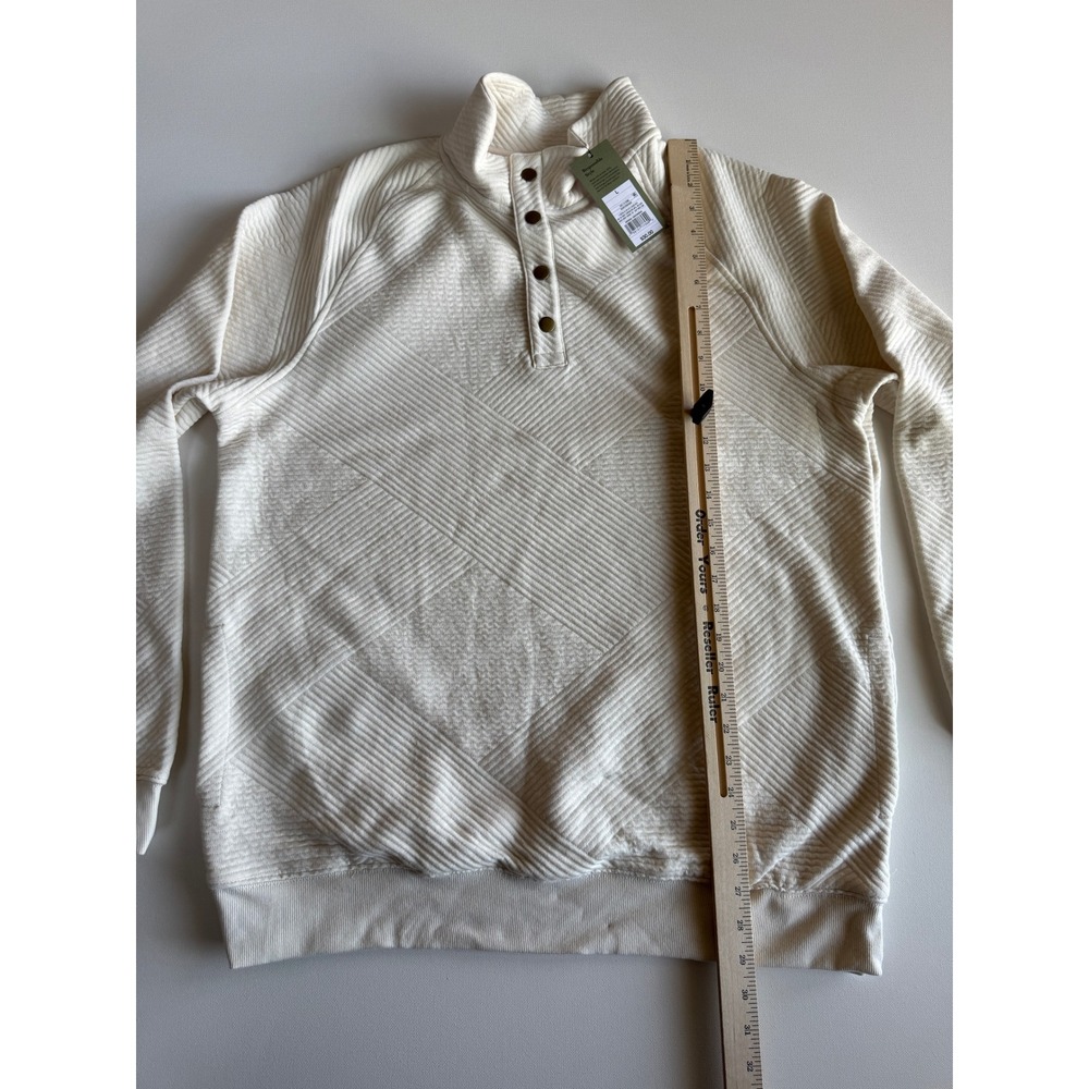Goodfellow & Co. Men's 1/4 Front Snap‎ Quilted Sweatshirt Size Large - Picture 3 of 8